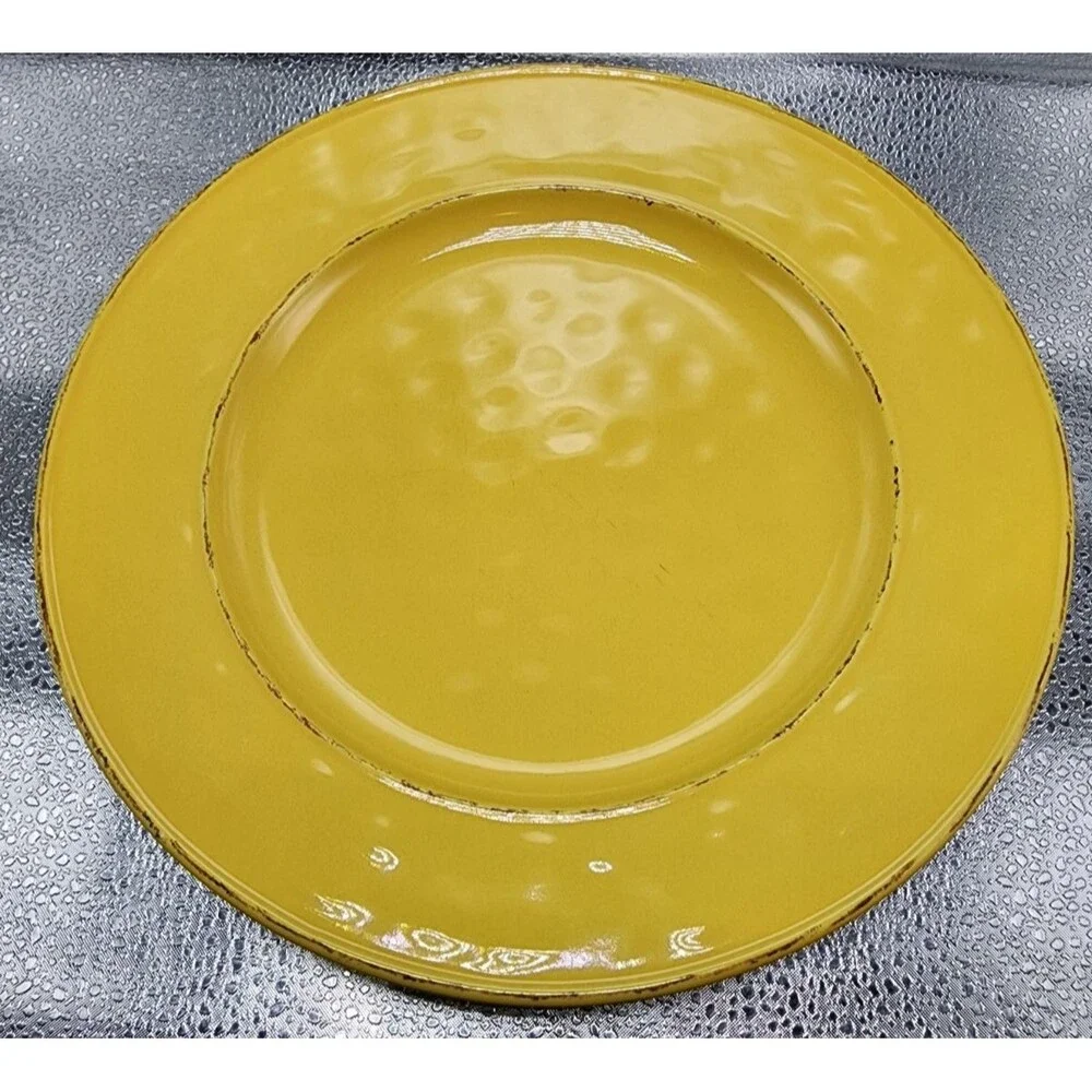 Pier 1 Martillo Mango Stoneware Dinner Plates (Set Of 4) READ!!!!!!!